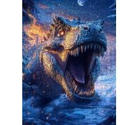 Jigsaw Puzzle 1000 Piece, Fierce Dragon Puzzles for Adults 1000, Jigsaw Puzzle Games Classic Educational, Wooden Puzzles, The Impossible Challenge, for Home Wall Decoration Gift BXHZW1-606