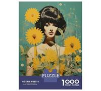 Jigsaw Puzzle 1000 Piece Flower Power Art Print Puzzles for Adults Brain Teaser Game But Fun And Humorous Deal As Gifts for The Whole Family 38x26cm/1000pcs