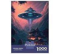 Jigsaw Puzzle 1000 Piece Flying Saucer Maya Puzzles for Adults Relax Games Stress Reliever Deal As Gifts for The Whole Family 70x50cm/1000pcs