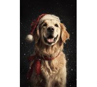 Jigsaw Puzzle 1000 Piece for Adult Merry Christmas Golden Retriever Jigsaw Puzzle 1000 PCS Funny Dog Puppy Wooden Puzzles Fun and Challenging Family Game