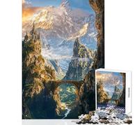 Jigsaw Puzzle 1000 Piece for Adults A Bridge Between Worlds Educational Game Wall Art Toy Wall Decor Artists' Collection, Fine Arts (38x26cm)