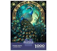 Jigsaw Puzzle 1000 Piece for Adults Abstract Peacock Kintsugi Adult Jigsaw Hands-on Game Staycation Kill Time Stress Reduction Gifts 38x26cm/1000pcs
