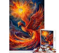 Jigsaw Puzzle 1000 Piece for Adults Abstract Phoenix Educational Game Wall Art Toy Wall Decor Artists' Collection, Fine Arts (50x75cm)