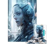 Jigsaw Puzzle 1000 Piece for Adults AI Beutiful Girl Challenging To Complete Pattern Assembly Home Decoration Toys for And from 14 Years And over (50X75CM)