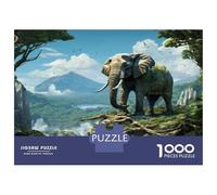 Jigsaw Puzzle 1000 Piece for Adults Amazon Rainforest Elephant Adventure Jigsaw for Adults Fun Games Analysis And Logic Deal As Gifts for The Whole Family 70x50cm/1000pcs