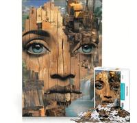Jigsaw Puzzle 1000 Piece for Adults An African Womans Face, Impossible Game, Home Decoration, Deal As Gifts for The Whole Family 38x26cm