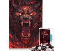 Jigsaw Puzzle 1000 Piece for Adults Angry Lion Beast Mode, Impossible Game, Home Decoration, Deal As Gifts for The Whole Family 38x26cm