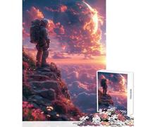 Jigsaw Puzzle 1000 Piece for Adults Astronaunt Another Planet Home Decoration Toys Art Work Gift Family Games with Matching Poster And Trivia Sheet size 50x75cm