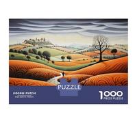 Jigsaw Puzzle 1000 Piece for Adults Autumn Landscape with Stone Path Jigsaw for Adults Fun Games Analysis And Logic Deal As Gifts for The Whole Family 70x50cm/1000pcs