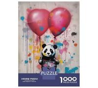 Jigsaw Puzzle 1000 Piece for Adults Banksy Art Panda Balloons Adult Jigsaw Puzzle Toy Wall Decor Wall Decoration Unique Birthday And Gifts 38x26cm/1000pcs