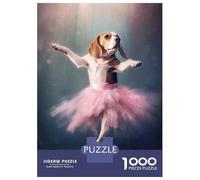 Jigsaw Puzzle 1000 Piece for Adults Beagle Ballerina Puzzles for Adults Family Game Birthday Present Deal As Gifts for The Whole Family 38x26cm/1000pcs