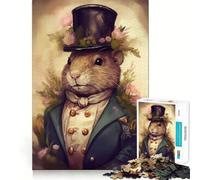 Jigsaw Puzzle 1000 Piece for Adults Beaver Popular Smooth Edge Play Focus Building Toy Quiet Time Game Xmas Scene Art (50x75cm)
