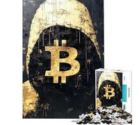 Jigsaw Puzzle 1000 Piece for Adults Bitcoin Trader Puzzles for Adults Anti-Stress Toys Staycation Kill Time Help The Brain Exercise (size 38x26cm)