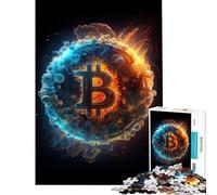 Jigsaw Puzzle 1000 Piece for Adults Bitcoin Universe V Relaxing Games Learning Educational Toys Great Gifts for Games Presents for Women (Size 50x75cm)