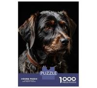 Jigsaw Puzzle 1000 Piece for Adults Black Dachshund German Dog Jigsaw Toy Wall Decor Analysis And Logic Deal As Gifts for The Whole Family 70x50cm/1000pcs