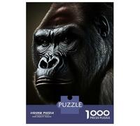 Jigsaw Puzzle 1000 Piece for Adults Black Gorillas Jigsaw Puzzle Fun Games A Work of Art Deal As Gifts for The Whole Family 70x50cm/1000pcs