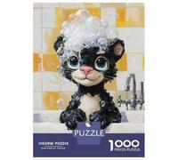 Jigsaw Puzzle 1000 Piece for Adults Black Panther Bath Time Adult Jigsaw Relaxing Games Hand Speed Race Unique Birthday And Gifts 52x38cm/1000pcs