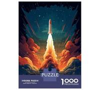 Jigsaw Puzzle 1000 Piece for Adults Blast Off Space Rocket Jigsaws for Adults Family Game Wall Decoration Deal As Gifts for The Whole Family 52x38cm/1000pcs