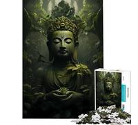 Jigsaw Puzzle 1000 Piece for Adults Buddha in Nature Challenging To Complete Pattern Assembly Home Decoration Toys for And from 14 Years And over (38X26cm)