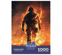 Jigsaw Puzzle 1000 Piece for Adults Burning Soldier Puzzles for Adults Family Game Birthday Present Deal As Gifts for The Whole Family 70x50cm/1000pcs