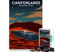 Jigsaw Puzzle 1000 Piece for Adults Canyonlands National Park Sharp Cut Craft Focus Game Gift Idle Time Game Xmas Scene Art (50x75cm)