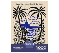 Jigsaw Puzzle 1000 Piece for Adults Cape Hatteras, North Carolina Art Print Jigsaw Puzzle Fun Games A Work of Art Deal As Gifts for The Whole Family 52x38cm/1000pcs