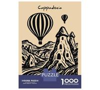 Jigsaw Puzzle 1000 Piece for Adults Cappadocia Hot Air Balloons And Fairy Chimneys Puzzle for Adults Hands-on Game Improve Memory Stress Reduction Gifts 52x38cm/1000pcs