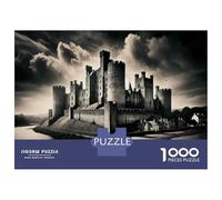 Jigsaw Puzzle 1000 Piece for Adults Castle on The Waterfront Adult Jigsaw Hands-on Game Staycation Kill Time Stress Reduction Gifts 52x38cm/1000pcs