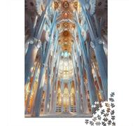 Jigsaw Puzzle 1000 Piece for Adults Cathedral Interior Architecture Jigsaw Toy Wall Decor Analysis And Logic Deal As Gifts for The Whole Family 38x26cm/1000pcs