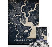 Jigsaw Puzzle 1000 Piece for Adults Charleston United States Practical Game Learning Educational Home Decoration Toys Artists' Collection, Fine Arts (26X38cm)