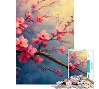 Jigsaw Puzzle 1000 Piece for Adults Cherry Blossom Japan Fun at Home Activities, For Family Fun Practical Game for 14+ Puzzle Game Offered (38x26cm)
