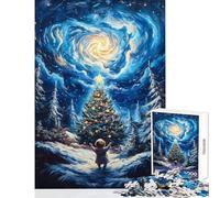 Jigsaw Puzzle 1000 Piece for Adults Child Gazing at Christmas Tree Practical Game Learning Educational Home Decoration Toys Artists' Collection, Fine Arts (50X75cm)