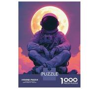 Jigsaw Puzzle 1000 Piece for Adults Chilling Astronaut Puzzles for Adults Family Game Birthday Present Deal As Gifts for The Whole Family 38x26cm/1000pcs