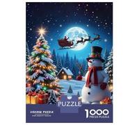 Jigsaw Puzzle 1000 Piece for Adults Christmas Night Scene-3 Puzzles for Adults Toy Wall Decor But Fun And Humorous Unique Birthday And Gifts 38x26cm/1000pcs