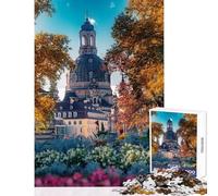 Jigsaw Puzzle 1000 Piece for Adults Church of Our Lady Dresden Brain Teaser Game Staycation Kill Time Educational Toy Birthday And Unique Gifts (38X26cm)