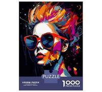Jigsaw Puzzle 1000 Piece for Adults Colorful Abstract Woman Art Print-3 Puzzles for Adults Toy Wall Decor But Fun And Humorous Unique Birthday And Gifts 38x26cm/1000pcs