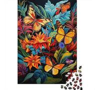 Jigsaw Puzzle 1000 Piece for Adults Colorful Butterfly Garden-6 Jigsaws for Adults Family Game Wall Decoration Deal As Gifts for The Whole Family 38x26cm/1000pcs