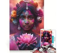 Jigsaw Puzzle 1000 Piece for Adults Colors of Divinity, Practical Game, Improve Memory, Unique Birthday And Gifts 38x52cm
