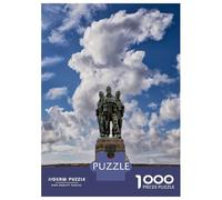Jigsaw Puzzle 1000 Piece for Adults Commando Memorial Scotland Jigsaws for Adults Family Game Wall Decoration Deal As Gifts for The Whole Family 70x50cm/1000pcs