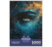 Jigsaw Puzzle 1000 Piece for Adults Cosmic Eye Painting Jigsaw for Adults Fun Games Analysis And Logic Deal As Gifts for The Whole Family 38x26cm/1000pcs
