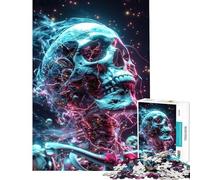 Jigsaw Puzzle 1000 Piece for Adults Cosmic Human Skeleton for Birthday, Chrismas Hand Speed Race Brain Teaser Game for Age 14+ Game (50x75cm)