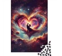 Jigsaw Puzzle 1000 Piece for Adults Cosmic Love Romance Jigsaw Toy Wall Decor Analysis And Logic Deal As Gifts for The Whole Family 52x38cm/1000pcs