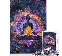 Jigsaw Puzzle 1000 Piece for Adults Cosmic Serenity Meditation Brain Teaser Game Staycation Kill Time Educational Toy Birthday And Unique Gifts (38X52cm)