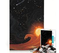 Jigsaw Puzzle 1000 Piece for Adults Cosmic Waves And Celestial Bodies, Hands-on Game, Improve Memory, Artists Collection, Fine Art 50x75cm
