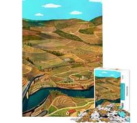 Jigsaw Puzzle 1000 Piece for Adults Douro Valley Adult Puzzles Toy Wall Decor Difficult Hard Unique Birthday And Gifts (Size 38x26cm)