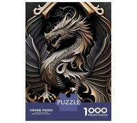Jigsaw Puzzle 1000 Piece for Adults Dragon Guardian Jigsaw Puzzle Fun Games A Work of Art Deal As Gifts for The Whole Family 70x50cm/1000pcs