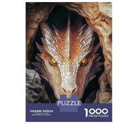 Jigsaw Puzzle 1000 Piece for Adults Dragons Gaze Puzzles for Adults Family Game Birthday Present Deal As Gifts for The Whole Family 52x38cm/1000pcs