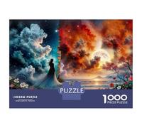 Jigsaw Puzzle 1000 Piece for Adults Dreamscape Woman Between Worlds Puzzles for Adults Family Game Birthday Present Deal As Gifts for The Whole Family 52x38cm/1000pcs