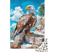 Jigsaw Puzzle 1000 Piece for Adults Eagle Art Print Poster-1 Jigsaws for Adults Family Game Wall Decoration Deal As Gifts for The Whole Family 52x38cm/1000pcs