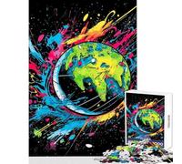 Jigsaw Puzzle 1000 Piece for Adults Earth Fragile Tellus Impossible Game Learning Educational DIY Toys Artists' Collection, Fine Arts (26X38cm)